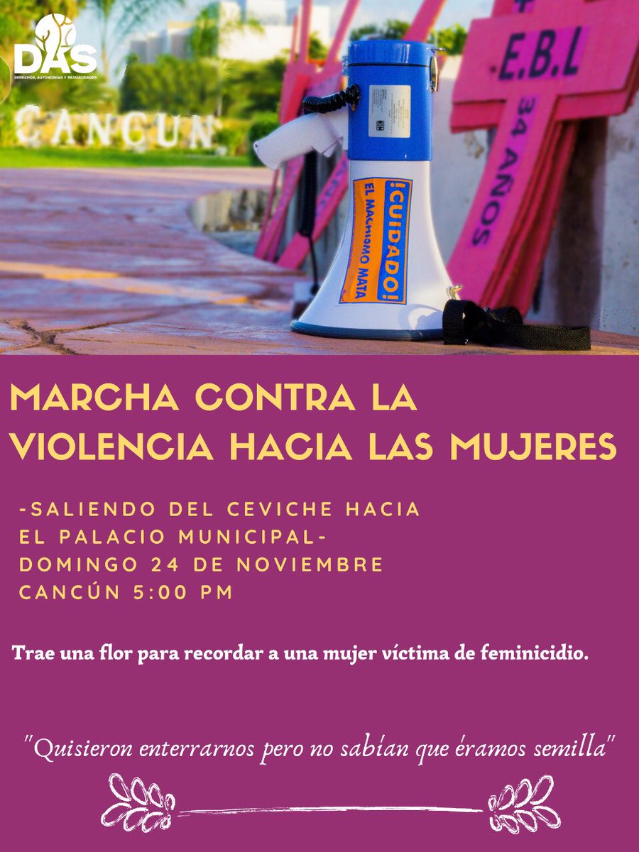 Derechos,autonomías y sexualidades Cancún (@dascancun) on Twitter photo 