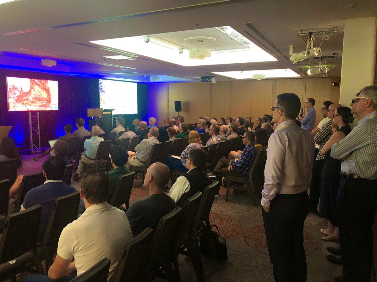 breastendocrine's tweet photo. Audience watching Dr Gundelach's 3D video of a lateral neck dissection at The 8th Multidisciplinary Update on #Thyroid and #Parathyroid Surgery #thyroidcancer #karlstorz https://t.co/fwc5uYwFTq