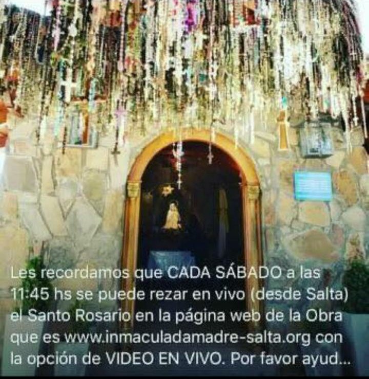 PEREGRINASALTA's tweet photo. 📢 Este sábado 16 noviembre desde las 12 hs comenzamos a rezar el #SantoRosario desde el Santuario ⛪de la #InmaculadaMadre del Divino #CorazónEucarístico de Jesús en Salta 🇦🇷
👉Sumate a rezar juntos clickeando: https://t.co/Hpu7GT3RgR
Únite en #Oración‼️
#IMDCEdJ
RT👍 https://t.co/tR58bcWSxg