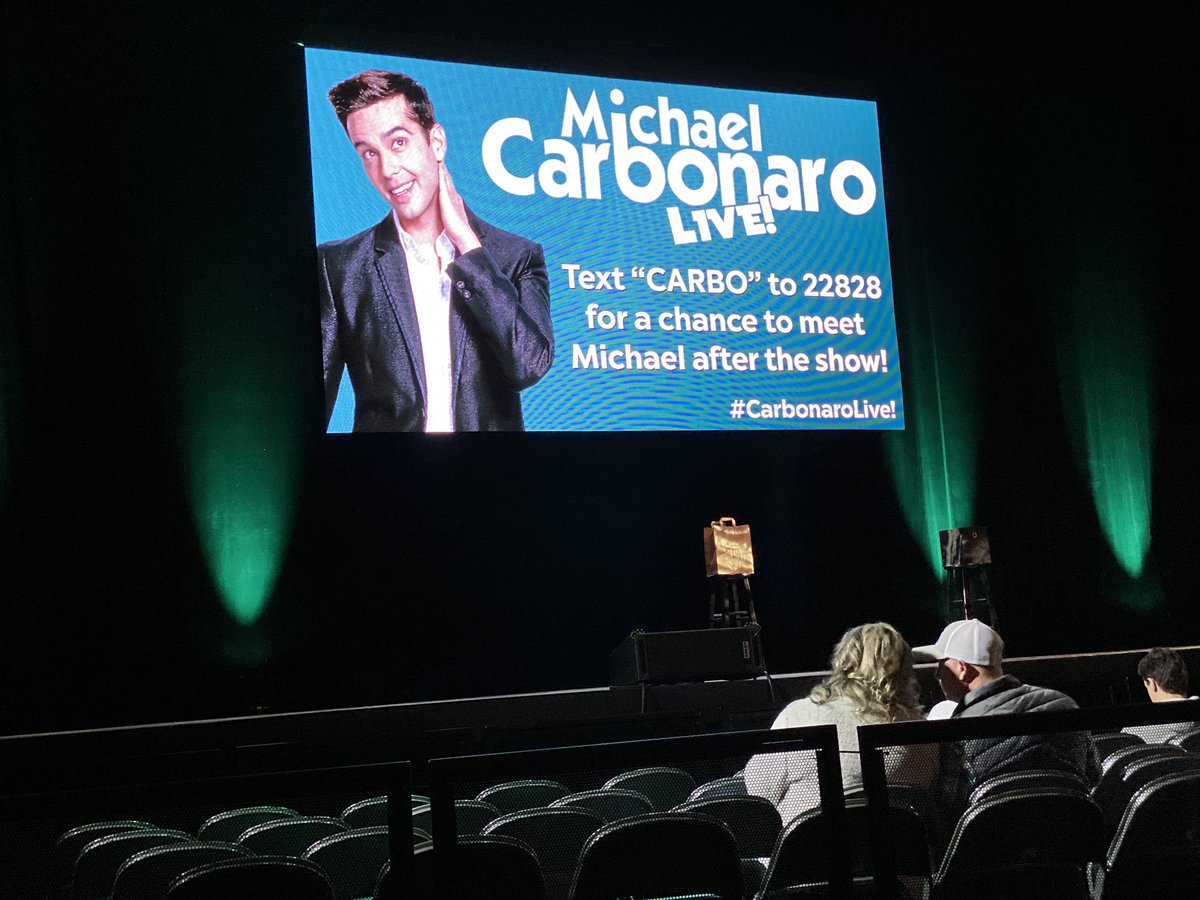 iDeaconScott's tweet photo. Great seats for Michael @carbonaro! https://t.co/OudH9ky7jS