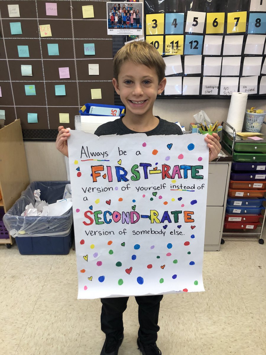 Give a quote keep a quote winner of the week. Nominated and chosen by his classmates. #wal109 #engage109