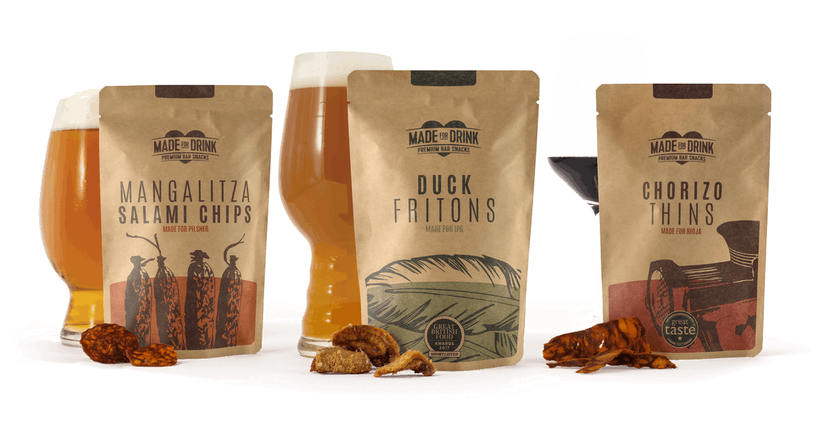 GCthinking's tweet image. HUGELY proud to announce launch of our latest site for premium bar snacks brand, @MadeForDrink, supporting its direct to consumer drive. Fully responsive, full Shopify integration, simple and stylish. See madefordrink.com #digitaldesign