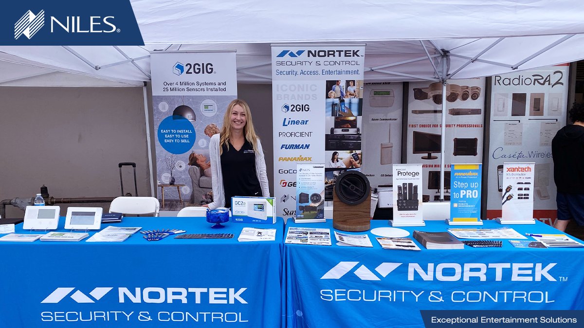 NilesAudio's tweet image. Come join us at the @KOACCTV Customer Appreciation Event today from 12-5:30pm! Meet the @NortekControl team and see all the exciting solutions we have for your #EncryptedSecurity and #HomeAV needs. 

#2GIG #Furman #Proficient #Panamax #Xantrech #Sunfire #Xantech