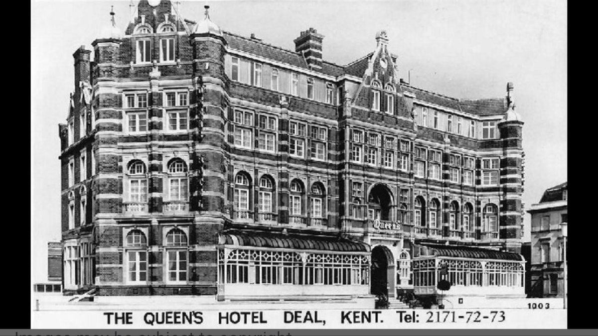 The rather splendid Victorian hotel that, until the early 80’s, stood next to Deal Castle