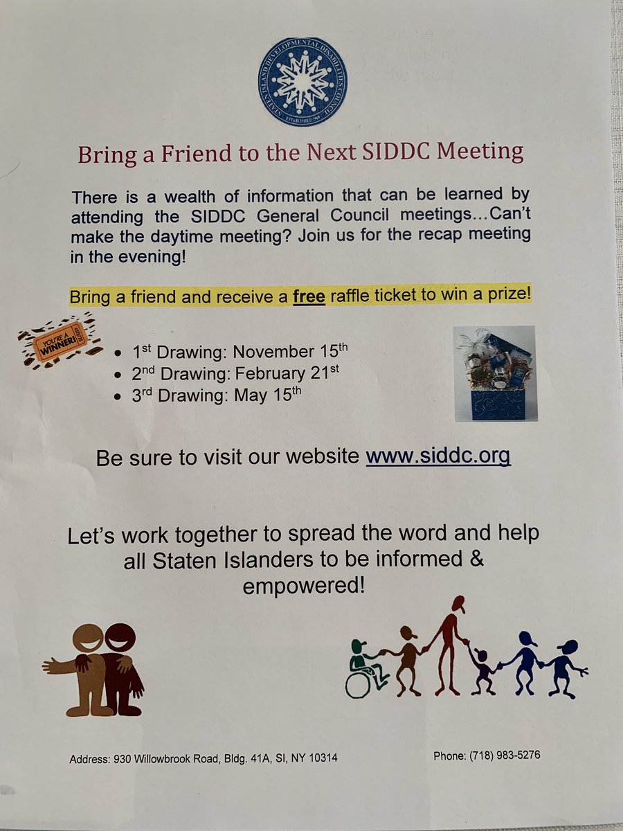 We had our first #raffle drawing today, but there’s two more to come! Don’t miss out on this great #opportunity, so bring a #friend to our next #SIDDC meeting 😉