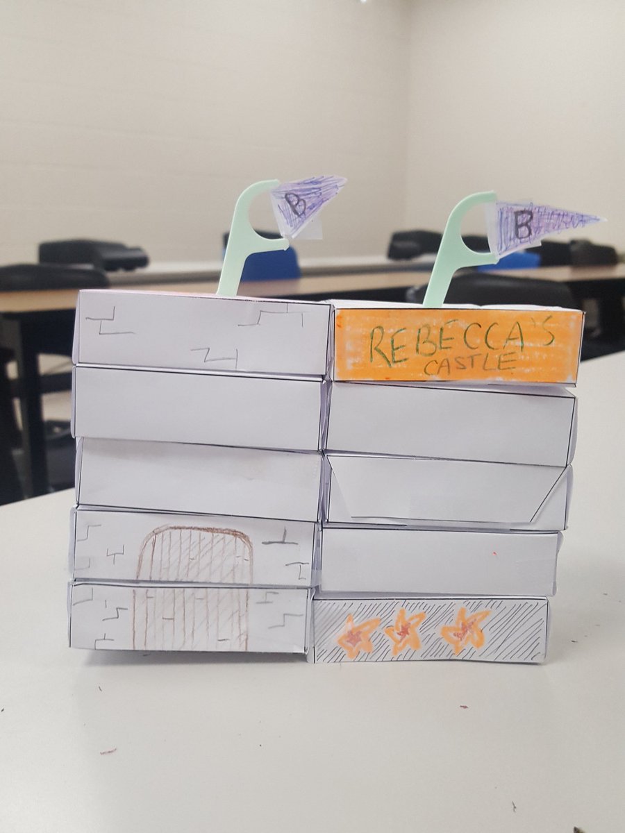 rtrotter08's tweet photo. Castle Wars with my @niagara_pr students to explore the relationship between Volume and Surface Area. https://t.co/yBqtcCTSPm