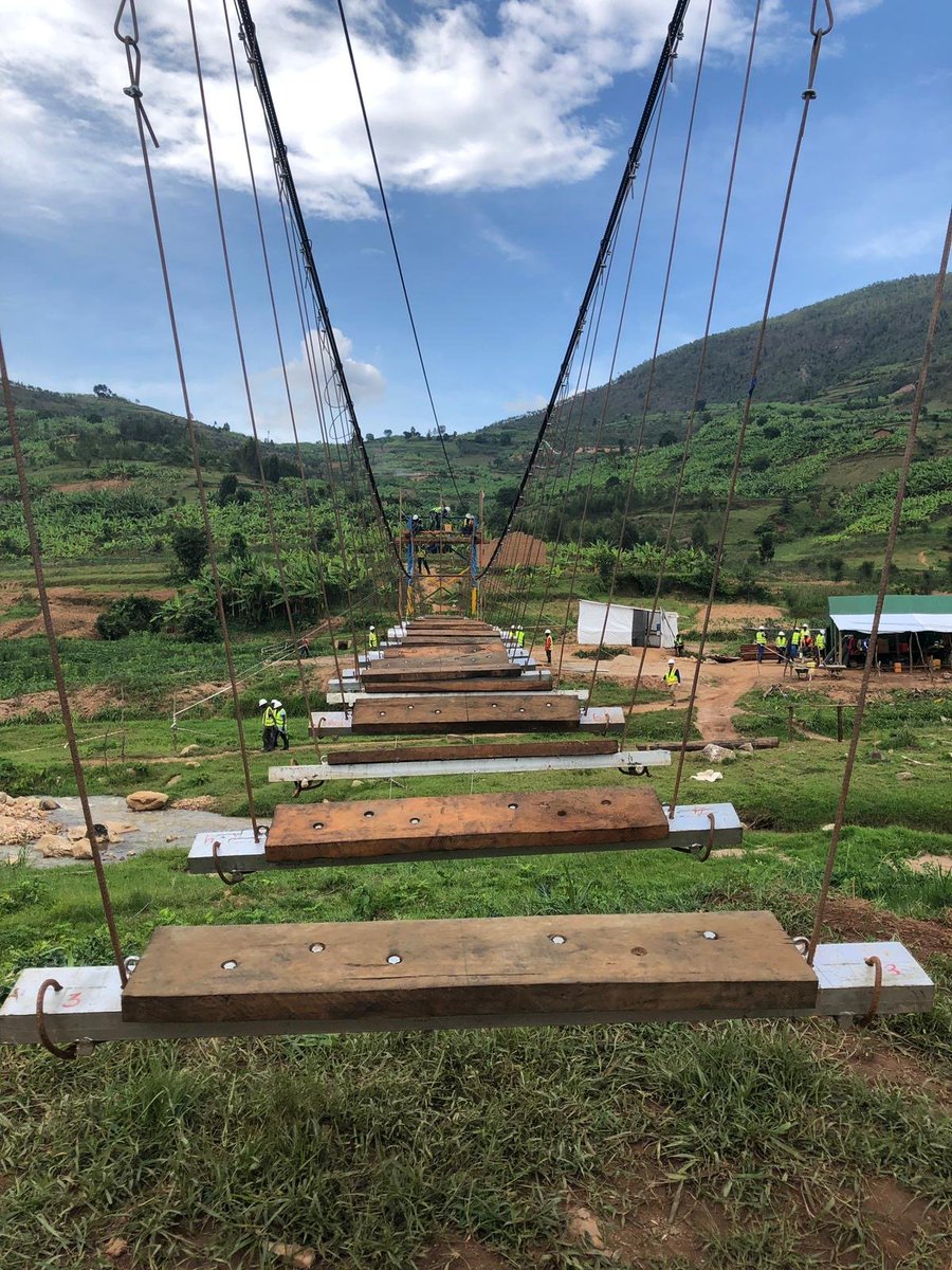 RosendinInc's tweet photo. Day 5 and the #Rosendin, @WebcorBuilders, and @B2P team is busy on the Rukurazo footbridge in Rwanda!
#givingback #B2P #Webcor #Rosendin100 #SharedSuccess1919 https://t.co/GTo6iH9DJi