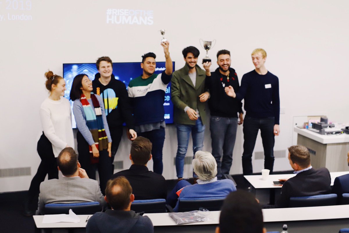 AlphalakeAi's tweet photo. Two very quick shots from the finale of the #WorldFirstHealthAutomationHackathon at @KingstonUni with @AutomationAnywh — many, many more pics to follow and we’re so incredibly proud of the teams; some beyond innovative ideas all round 👏
#DPX2019 #RiseOfTheHumans #NHSautomation https://t.co/PuLpagiRlP