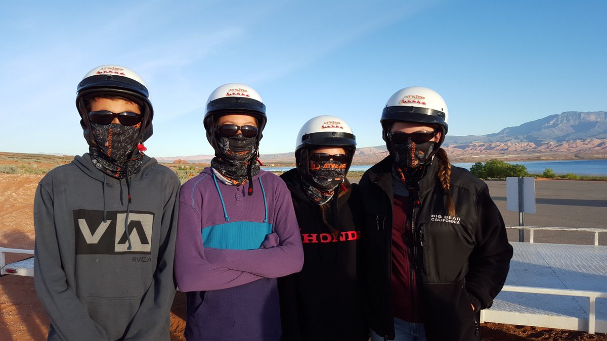 ATVAdventures's tweet image. Neck buffs are the coolest inventions EVER! The uses are endless, and every one of our guests will get one to keep for FREE! Oh, did we mention they also make you look 10X cooler!😎 
.
.
.
#free #neckbuff #cool , #getoutside, #funinthesun, #utahspots, #family, #tourguides