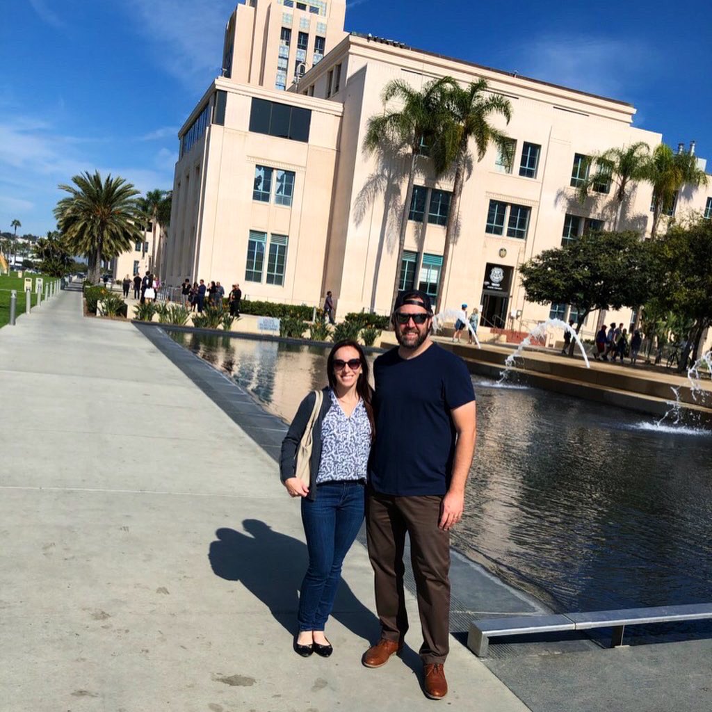 seferiandesign's tweet photo. Our Landscape Architects, Brad & Sarah have arrived in San Diego at the ASLA SAN2019 Conference on Landscape Architecture! Stay tuned for more updates on the conference #asla2019 @nationalasla @asla_sd #nationalasla #ASLA #ASLASAN2019 #SanDiego #landarch https://t.co/3xrrNZNCcs