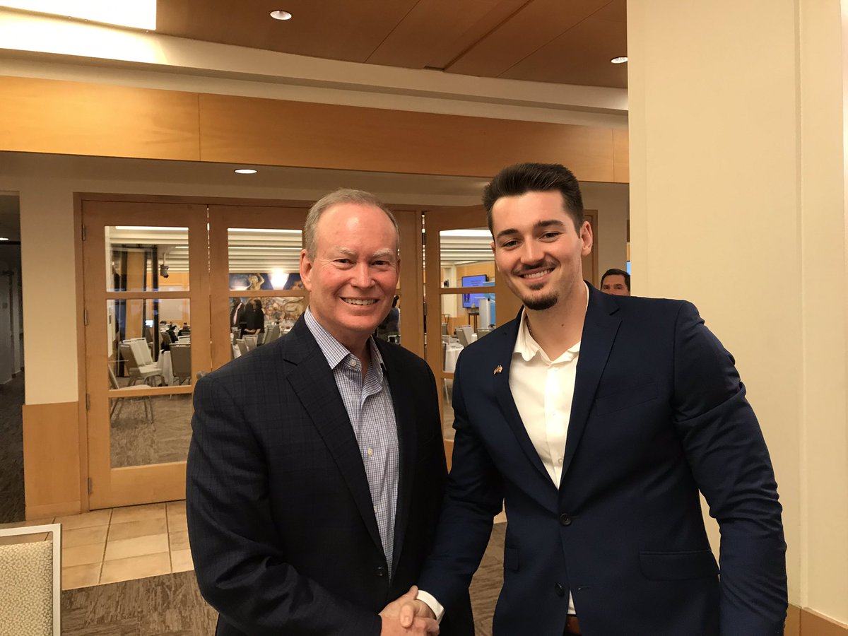 JonahSchulzOH's tweet photo. Thank you to former OKC Mayor @MickCornett for coming and speaking at @TheCityClub. His vision of an efficient and service based government is a terrific model for both mid-sized cities and the federal government. https://t.co/Eq5Gg1vJOX