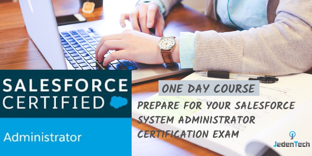 JedenTech's tweet image. Prepare for your Salesforce System Administrator Certification exam with our one day course. Our trainer is an expert that has successfully trained hundreds of System Admins. 
#JedenTech #technologytraining #onlinecourse #technologycourse #Salesforcecertification #salesforceadmin