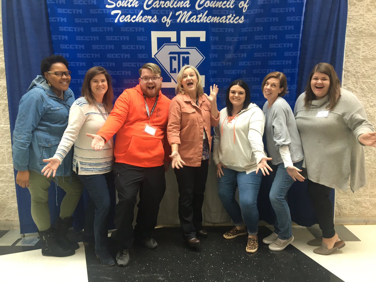 A great group and a little fun at the SCCTM Fall Math Conference @SCmathteachers.
Thank you @Gwd50Schools for this opportunity!!!