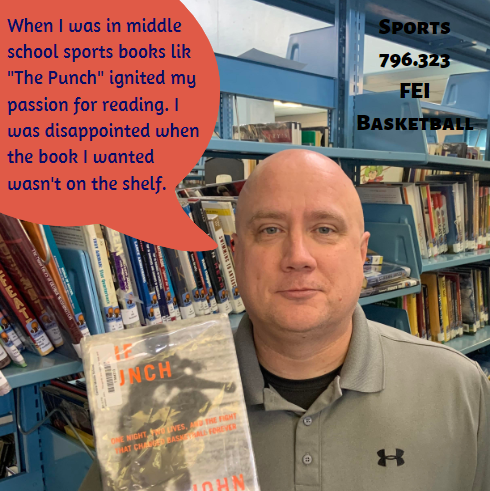 CentralWaterloo's tweet image. Mr. Richmond was not a huge fan of reading until he found sports books. One of his favorites is The Punch: One Night, Two Lives, and the Fight that Changed Basketball Forever by @johnsfeinstein. #centralshelfie #thepunch @WaterlooSchools