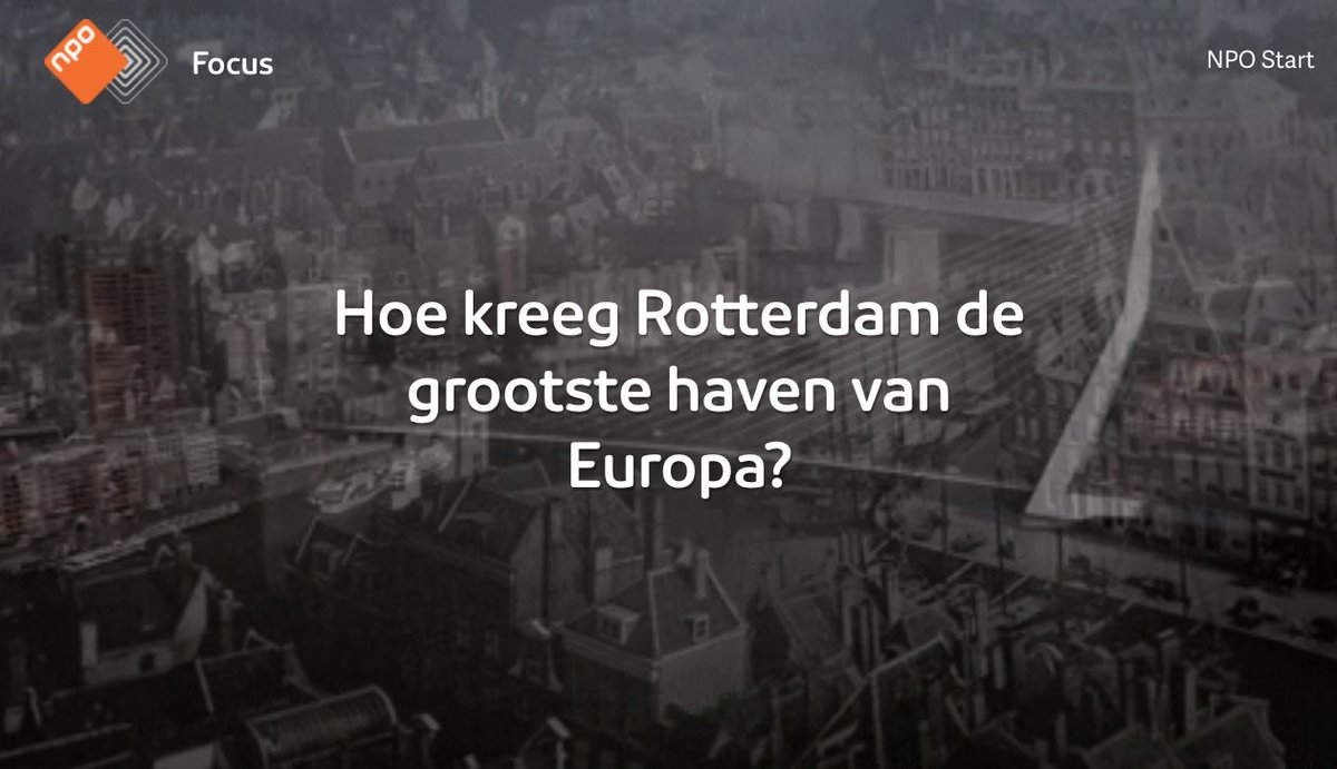 Kom na Verborgen Verleden van Nederland nog meer te weten over de geschiedenis van de havens van Rotterdam op: npofocus.nl/artikel/7629/h… #VVvNL #Rotterdam