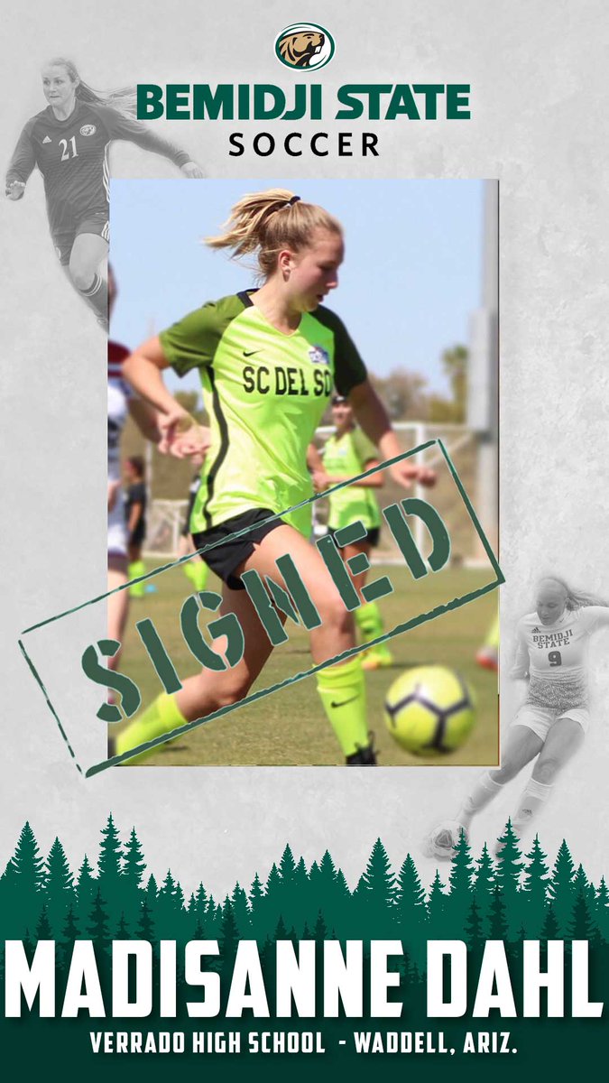 ⚽️ The <a href="/BSUBeaverSoccer/">Bemidji State Women's Soccer</a> family just got bigger... again! <a href="/madisannedahl/">mads</a> has signed a NLI to complete for the Beavers in 2020. Welcome to #BeaverTerritory, Madisanne!