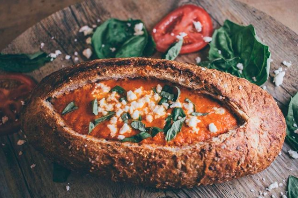 weareteambread's tweet photo. Dreaming about a warm bowl of soup on a cool fall day?  Here's an idea, upgrade that classic bowl into a bread bowl 😍 The chewy, soft, goodness of @acebakery bread is what dreams are made of.  😍🥖

 #soup #fall #seasonal #bread #baguette #buns https://t.co/4IjYYGHvL0