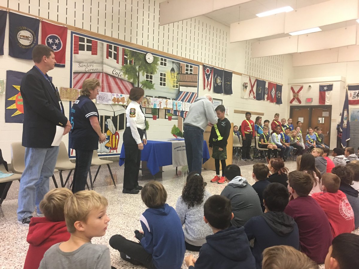TBranderson's tweet photo. Proud of our new Safety Patrol inductees.  @SandersCornerES #SCES20 https://t.co/MGqsniV5jF