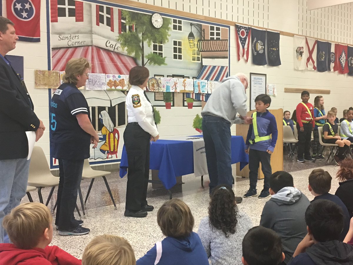 TBranderson's tweet photo. Proud of our new Safety Patrol inductees.  @SandersCornerES #SCES20 https://t.co/MGqsniV5jF