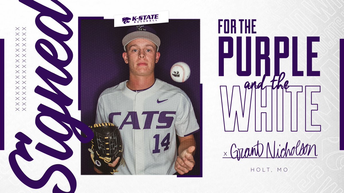Welcome to the Family! A left-handed pitcher from Holt, Mo., Grant Nicholson (<a href="/lefty_37/">Grant Nicholson</a>).

#KStateBSB #EMAW