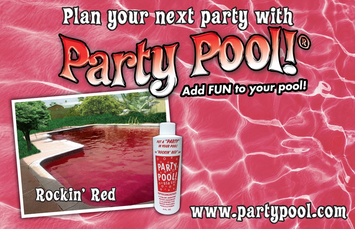 Have you tried the #RockinRed yet?  Check it out at partypool.com!  #partypool #swimmingpoolcoloring #partypoolusa <a href="/PartyPoolUSA/">Party Pool!</a> .... add some fun to your pool today.