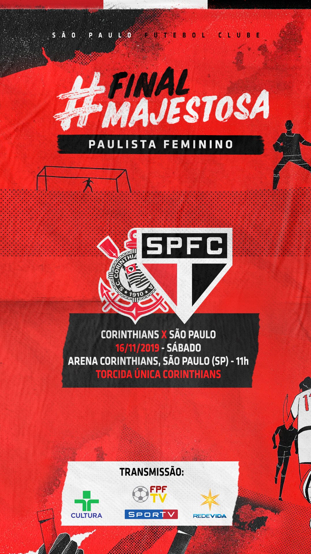 TRANSMISSÃO, Corinthians x São Paulo