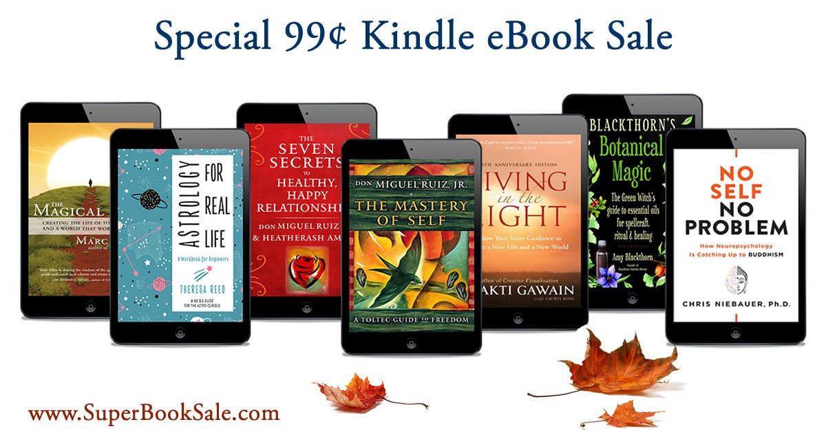 MarcAllenAuthor's tweet photo. The Special 99-Kindle eBook Sale is offering 9 bestselling eBooks, including my book THE MAGICAL PATH and LIVING IN THE LIGHT by @ShaktiGawainOne, for just 99¢ each (in the US only) until Thursday 11/21. https://t.co/hZWUHjMjJJ #Kindle #kindledeals #KindleBooks https://t.co/wnyHJVzLj6