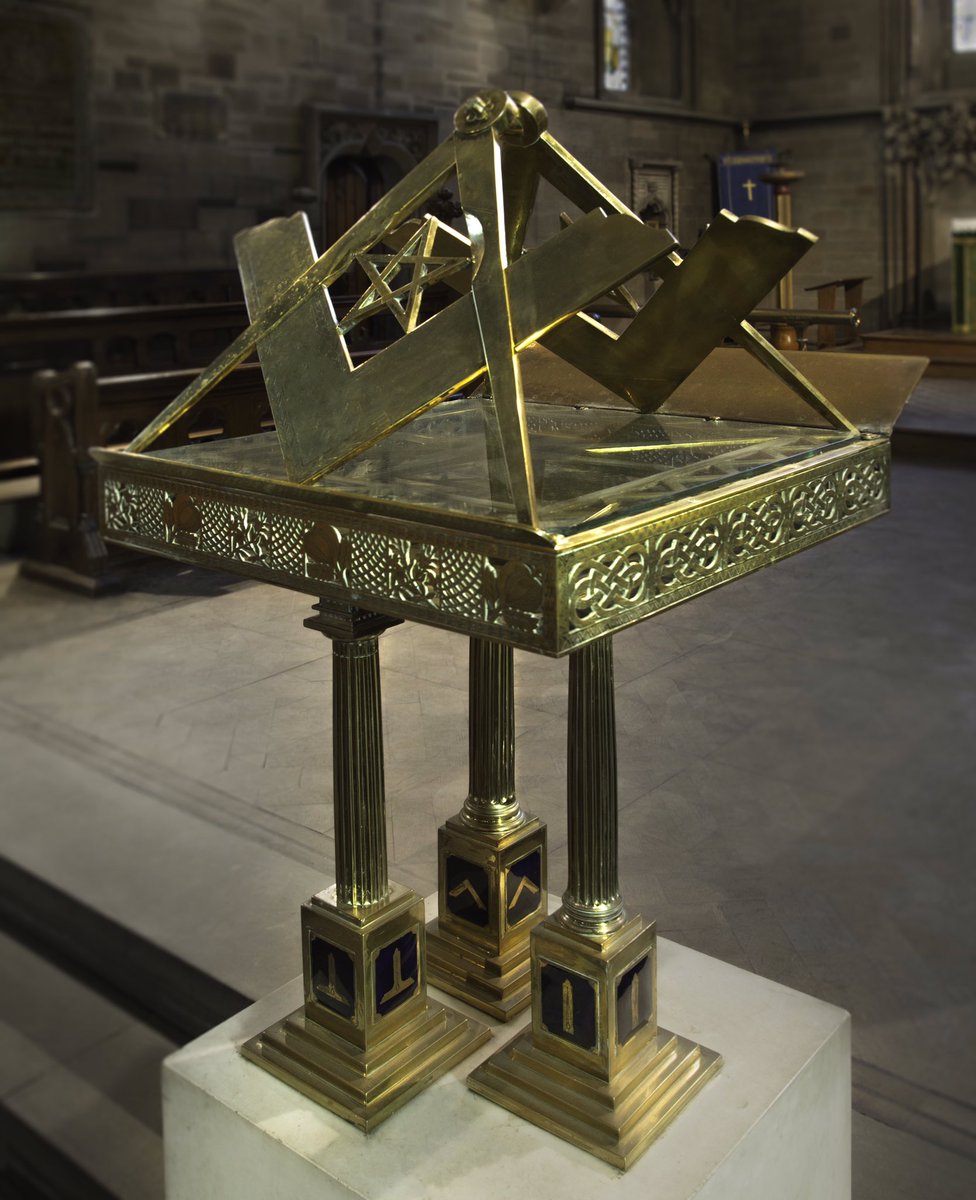 Gough_Janet's tweet photo. St Edmund’s church Falinge @StEdmundsRoch, Rochdale’s temple to freemasonry & now in the care of @TheCCT, features in my churches book https://t.co/Tk649IW5sk https://t.co/GTZua6hH8u