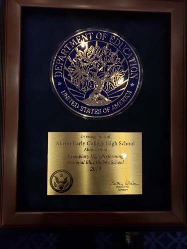 akronschools's tweet photo. Our  Akron Early College High School garners Exemplary High Performing Award in DC.  @akronschools #akronschools. https://t.co/rlwSMrvOxN  Congratulations students and Principal Connolly, Dean Thomas O'Neil. https://t.co/75vKySPPd3