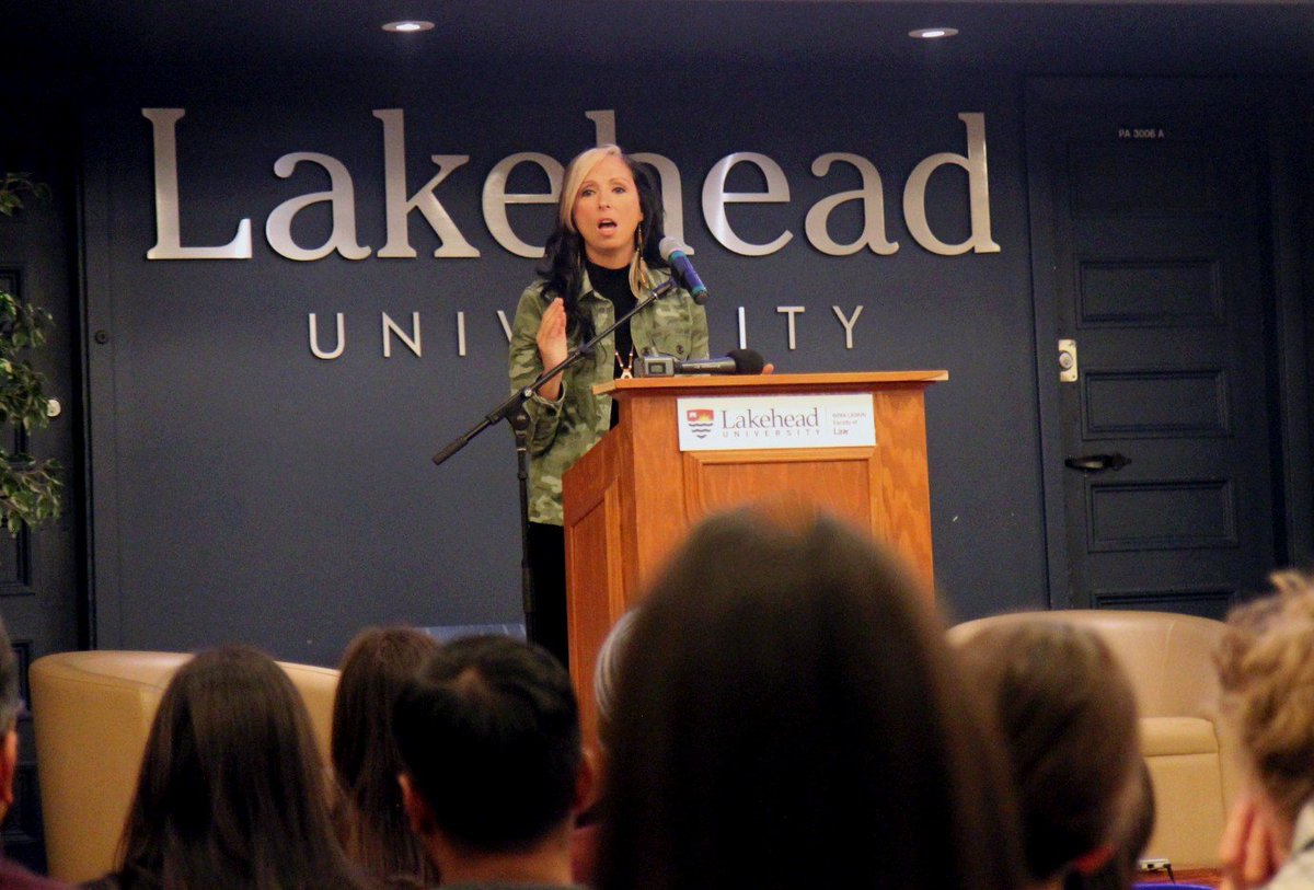LakeheadLSS's tweet photo. What a day! Thank you so much to our esteemed panelists, elders, drummers, faculty and students for coming to @LawLakehead &amp; #ThunderBay for sharing with us at #IJC2019 on #IndigenousLaw

We'll see you all tonight at the @MagnusTheatre for The Angry Inuk at 6:30pm. https://t.co/Po7pTZy889