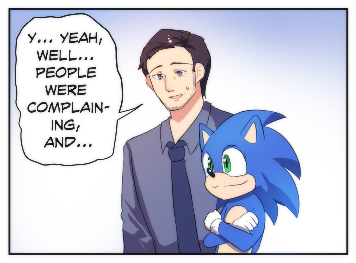 I wrote a comic about the new Sonic design! 