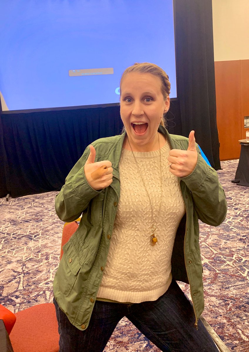 sjmennen's tweet photo. So excited to be one of the exhibitor BINGO winners today! Looking forward to next year’s conference (for FREE)!!! 😁 Thank you @ISCA_IN @SCAllenHill23 #igniteyourpassion #schoolcounseling #ISCA2019 https://t.co/6vTpNUckr1