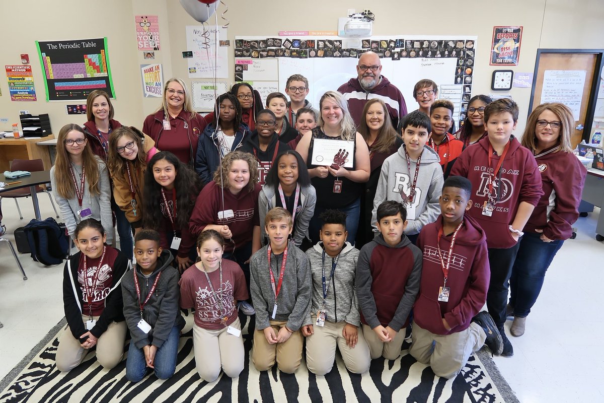 redoakisd's tweet photo. Congrats to the #ROISD November Heart of a Teacher Award recipients! Every month a teacher from each campus is chosen who exemplifies the #4Talons of the #Hawk! We appreciate all of our ROISD teachers and their service and dedication to their students! #4Talons https://t.co/4wxCrFBwc3