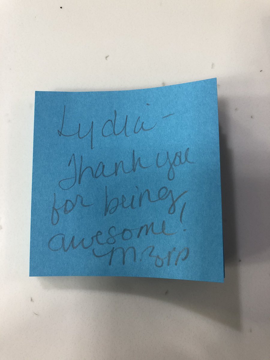 She loved that I wrote her a note! #DanvilleGrateful @DanvilleMiddle