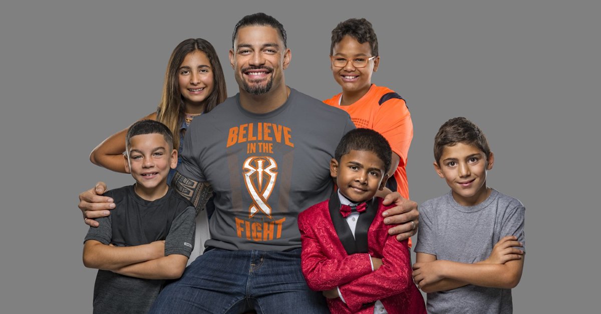 BloodCancerUtd's tweet photo. We believe that together, we're tougher than cancer! @WWE announced a portion of proceeds from the #TougherThanCancer apparel will be donated to LLS. Learn more and support at https://t.co/tgO7ReY5gK. #BelieveInTheFight @WWECommunity https://t.co/jxG7YdXMdv