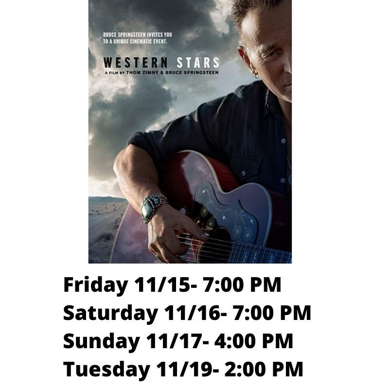 WidmanCinema's tweet photo. Starting tonight, “Western Stars” &amp; for the second week “Midway” https://t.co/NscwmI0IW3
