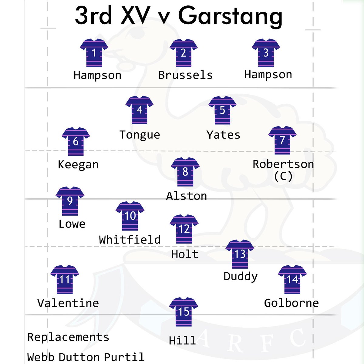 Aspullrfc's tweet image. All 3 Aspull sides take to the field tomorrow:
1st XV are away to @seftonrufc in a crucial match.
2nd XV are also on Merseyside as they make the trip to Crosby to play @crosby_saint_marysrf
The 3rd XV are the only home team today playing Garstang RFC.
#uptheemus #aspullrfc