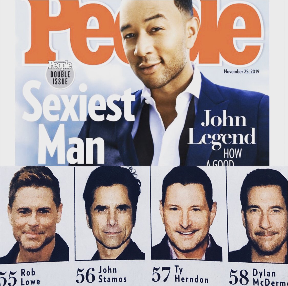 Well I wasn’t expecting this! Thank you <a href="/people/">People</a> for including me in your “Sexiest Man Alive” issue. #sohonored Great to be on the same page with <a href="/blakeshelton/">Blake Shelton</a> &amp; <a href="/walkerhayes/">Walker Hayes</a> <a href="/ricky_martin/">Ricky Martin</a>  Thank you @therealsarahgreenberg ♥️🙏