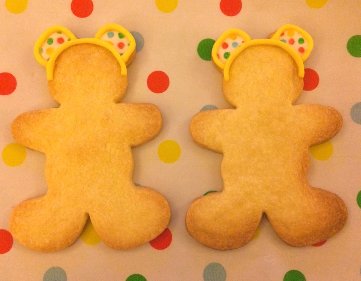 BakingByL's tweet photo. Biscuit boys with #Pudsey ears on for #ChildrenInNeed @BBCCiN #biscuit #withearson #pudseybear https://t.co/t5AP6Rk04n