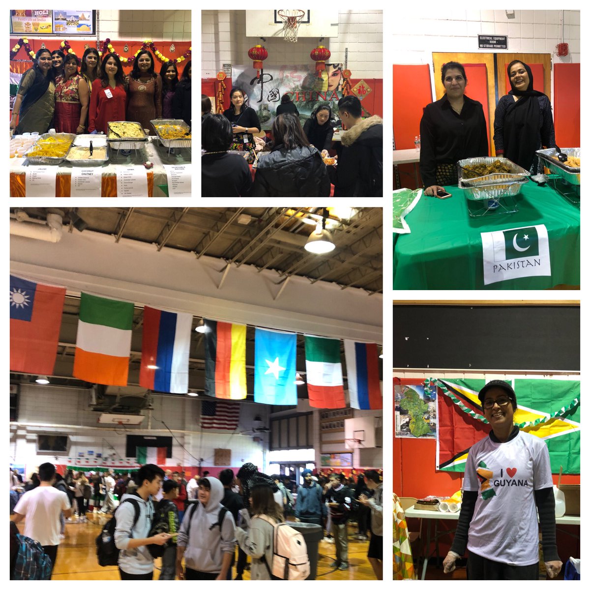 Annual PTA #multicultural luncheon. Awesome support (and food) 🌮 🍪🍣🥗from our #wearesyosset parents! This day’s a favorite for sure. Thank you! 🇰🇷🇺🇦🇰🇬🇮🇹🇮🇱🇬🇩🇺🇸<a href="/Syosseths/">Syosset High School</a>