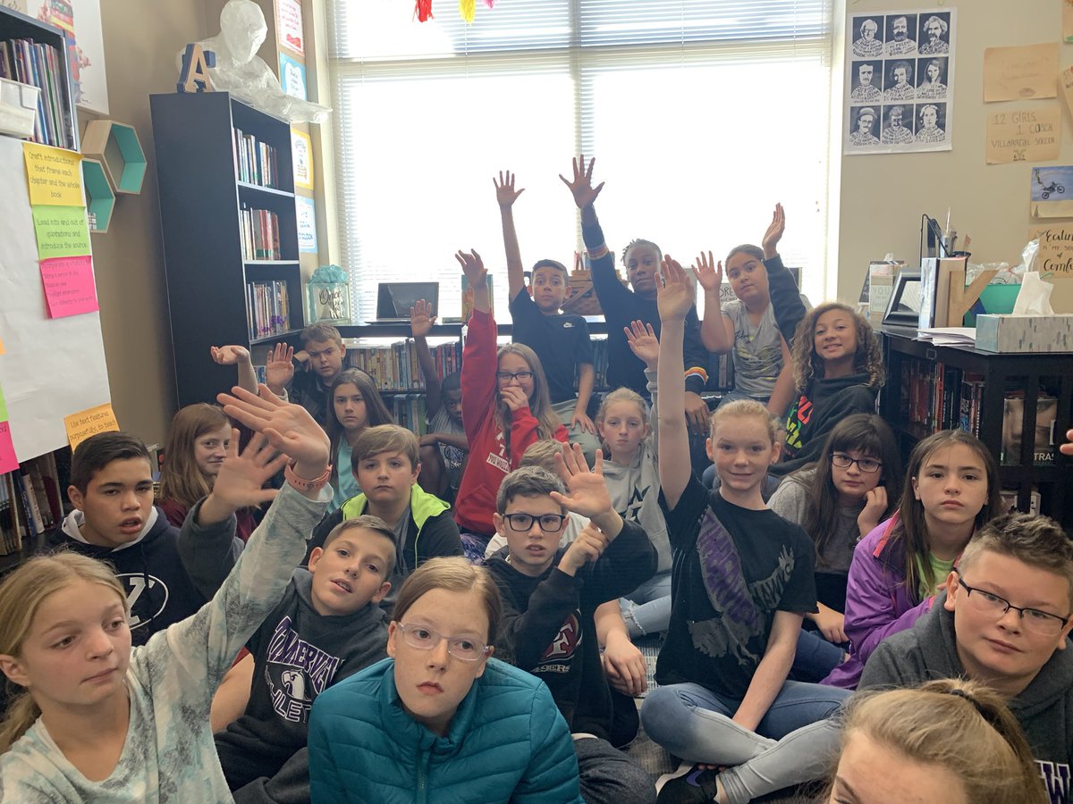 mrs_harvell's tweet photo. Another successful #FirstChapterFriday @TimberviewMS! This time Ghost Boys by the awesome @jewell_p_rhodes! One copy = a very long wait! https://t.co/iUj1pPbNnT