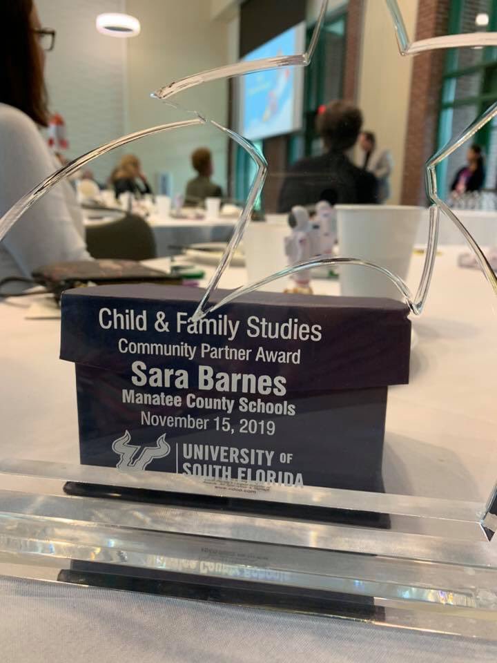 SuncoastABA's tweet photo. Congratulations to Sara Barnes one of SCABA’s officers. She received the Community Partner Award from USF!!! https://t.co/CEq1vhzu62
