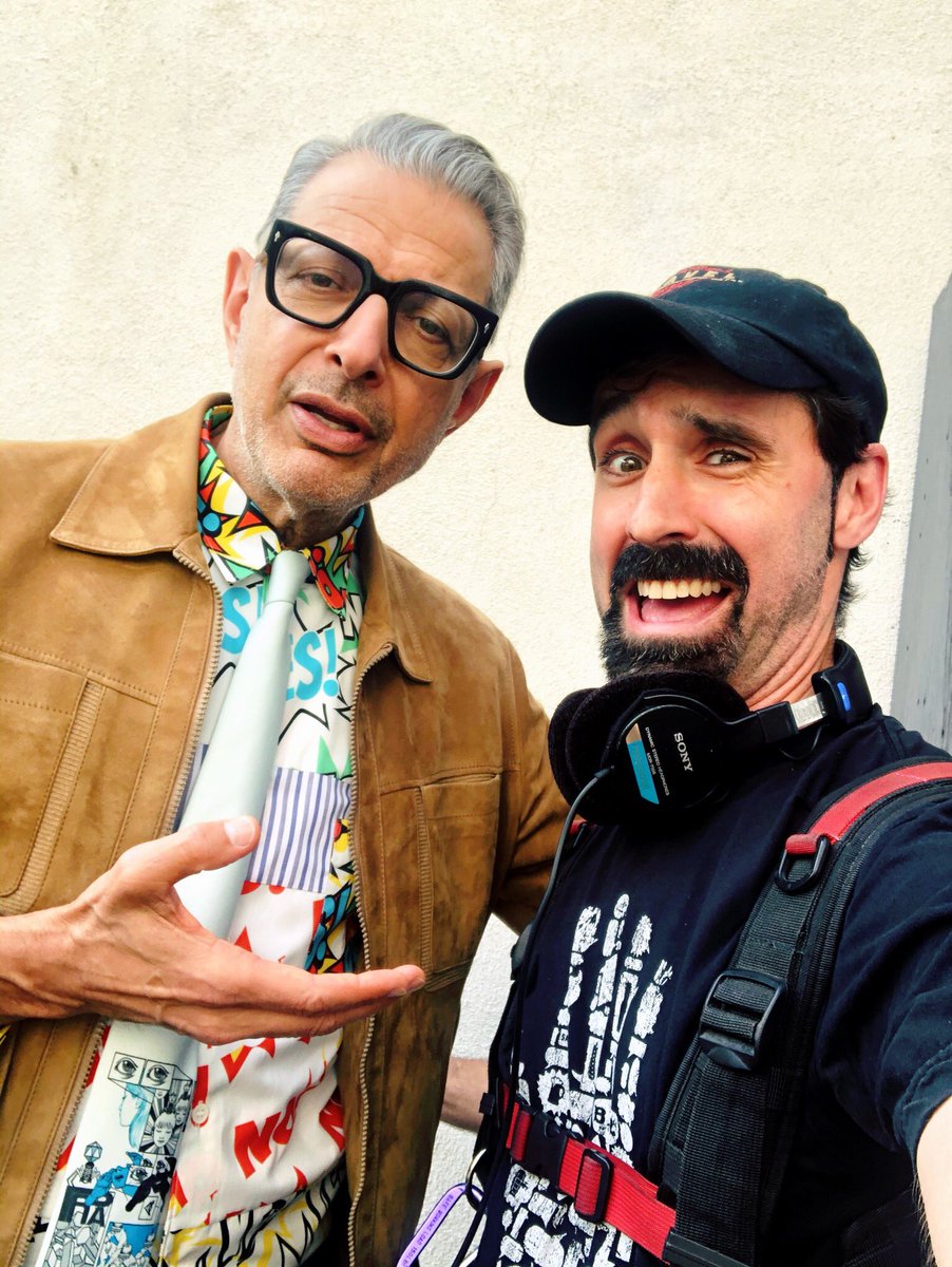 I always loved Jeff Goldblum, but after spending a couple of hours working with him he’s now one of my all-time favorites.