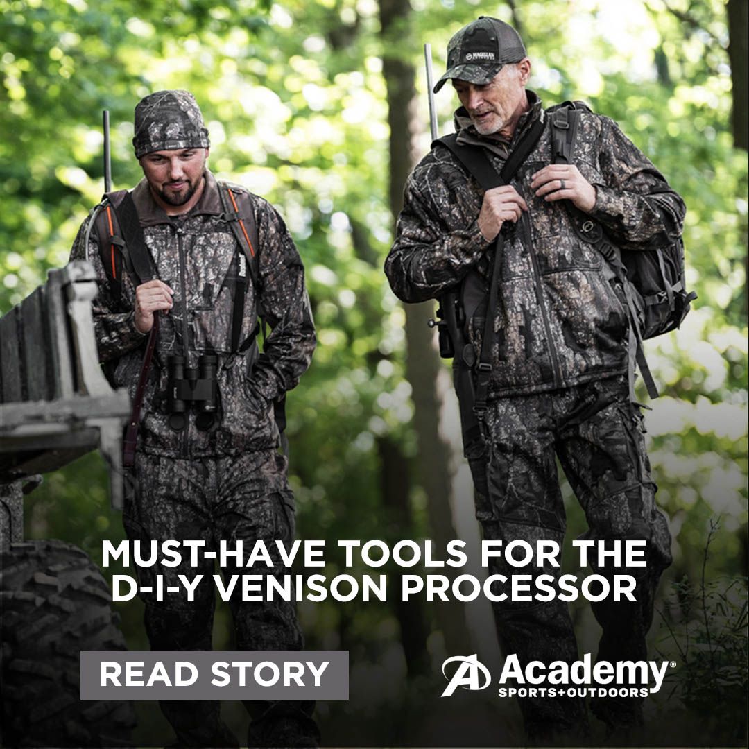 DeerWeek's tweet photo. Have you gotten your deer yet? Well, here is the perfect article for you on processing venison yourself! @Academy offers must-have tools and gear for making quick work of the task at hand. Go get yours!  Click https://t.co/OgrGJZPOWn for the feature. #Deer #Deerhunting #Venison https://t.co/fxVJlV3OC4