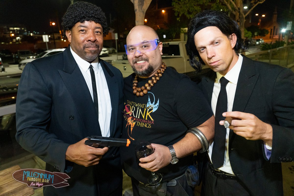 FandomBarLV's tweet photo. A sweet homage to the unique #Tarantino #PulpFiction! Thank you #SwingDanceVegas to host the shoes less dance contest! Photos @MichaelKeene #MFBLV #Fandom #Cosplay #VegasCosplay #FandomBar #WeAreFandom #MFBcosplay #LasVegas #CommunityArtCopslay #FandomUnites #MillenniumFandomBar https://t.co/iMMMmN02SS