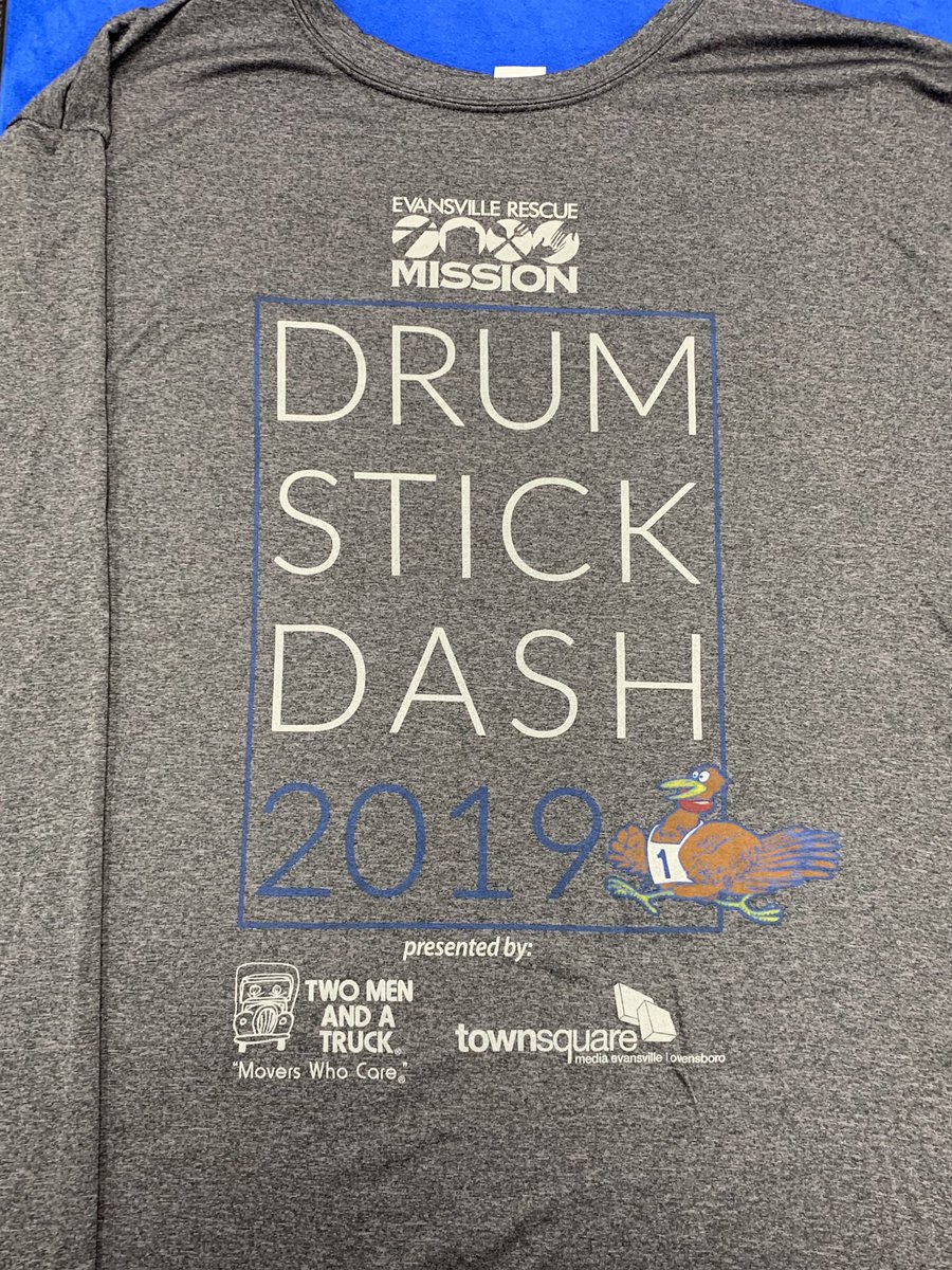 Come get one! Register today! 2 more hours of packet pick up at <a href="/ultimate_fit_/">UltimateFit</a>  or register online now!!!!  evansvillerescuemission.org/drumstick-dash/