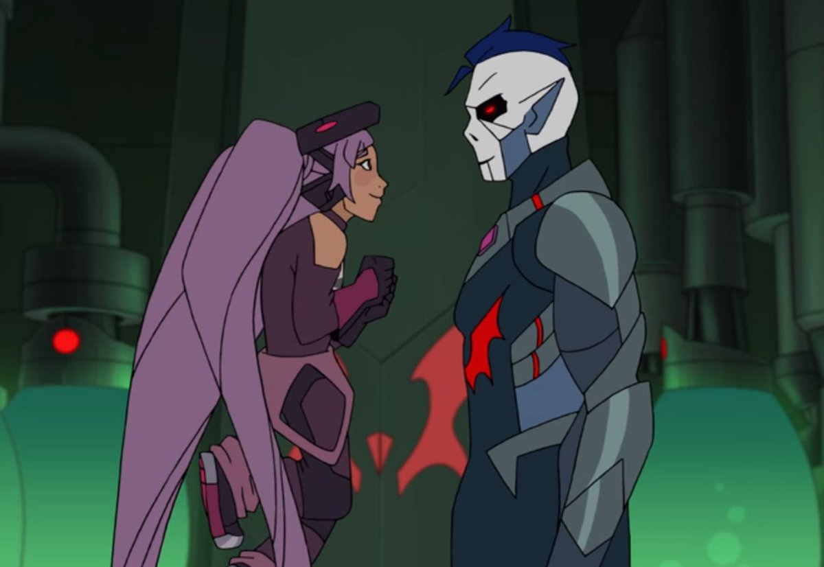 reminder that he smiles at the suggestion from entrapta that they basically stall on the project so they can spend more time together