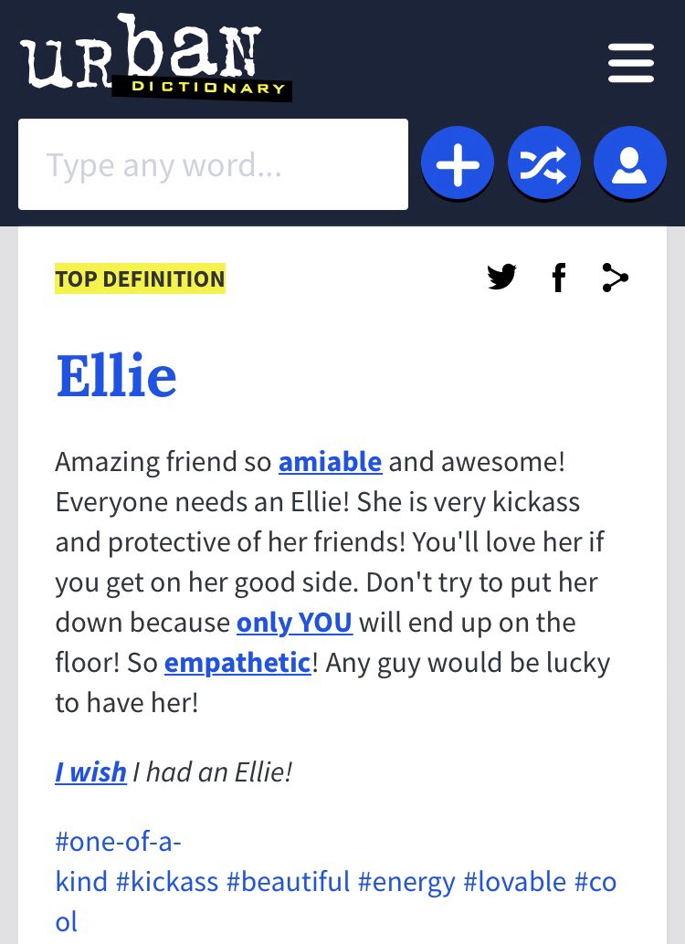 Meaning of my name according to Urban Dictionary. HA!