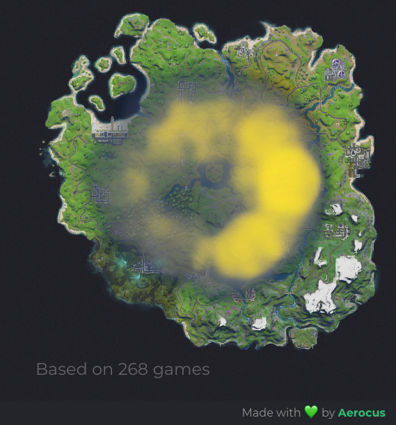 GauPanisset's tweet image. This is a heatmap representing the distribution of the center of the first zone (268 games)... And well... I'm a bit confused... It's like the distribution is definitely not uniform! 
(yellow is more)

If you have solid knowledge of statistics please dm me!