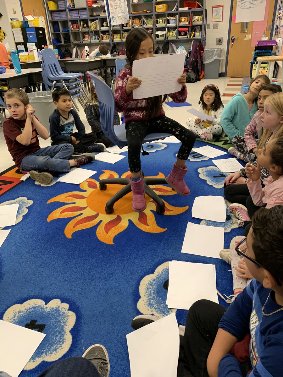 MrsNortonBMES's tweet photo. Author’s circle to share and celebrate our list poems about the people, plants, and animals of the forest!  #2ndgradepawsomepoets https://t.co/c0k6mEcw7g